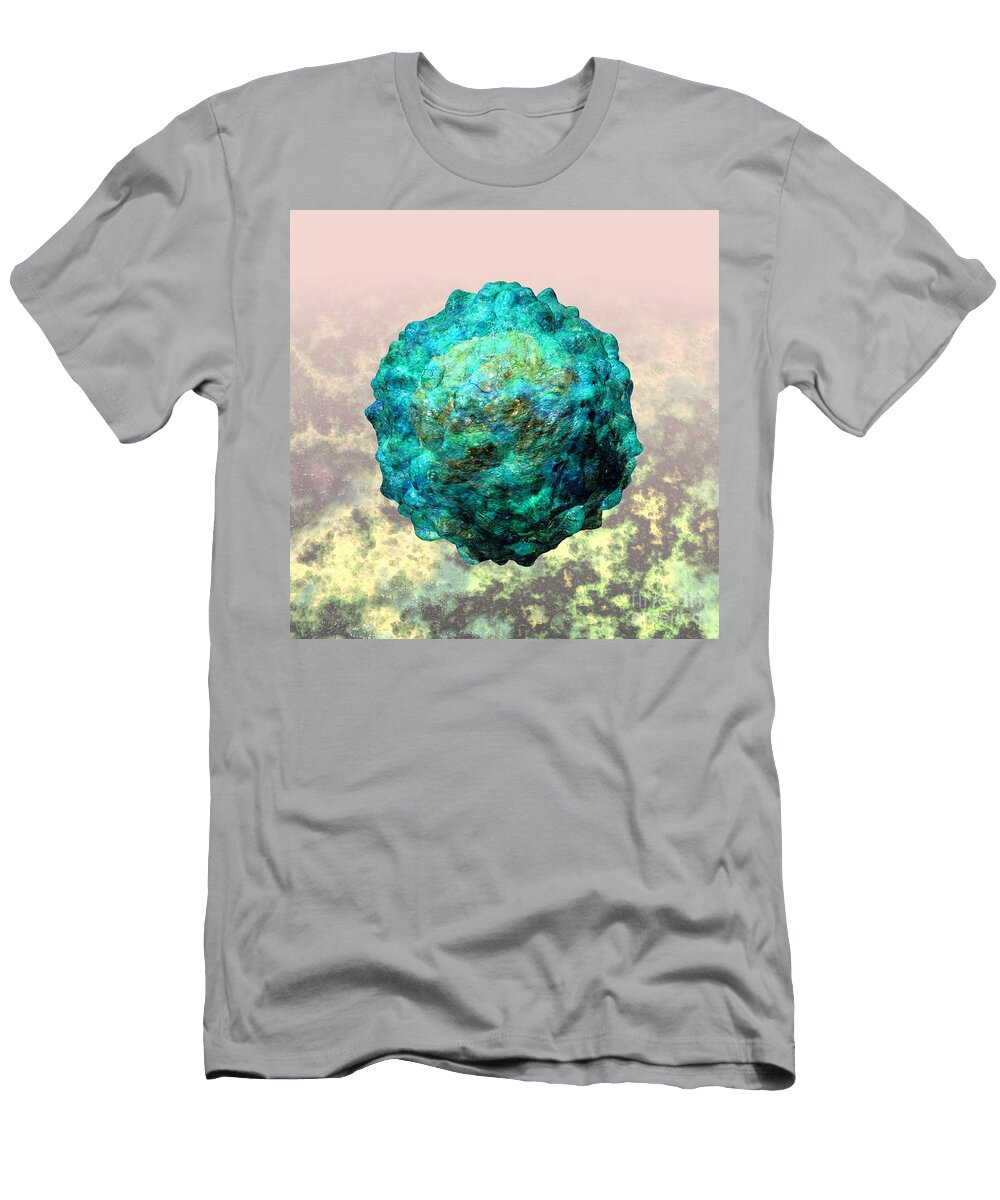Polio Virus Particle or Virion Poliovirus 1 Russell Kightley T-Shirt