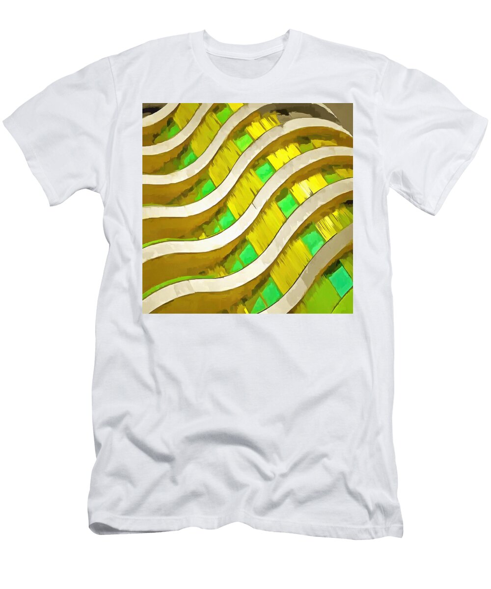 Pop Art Urban Architecture Apartment Block Tracey Harrington Simpson T-Shirt