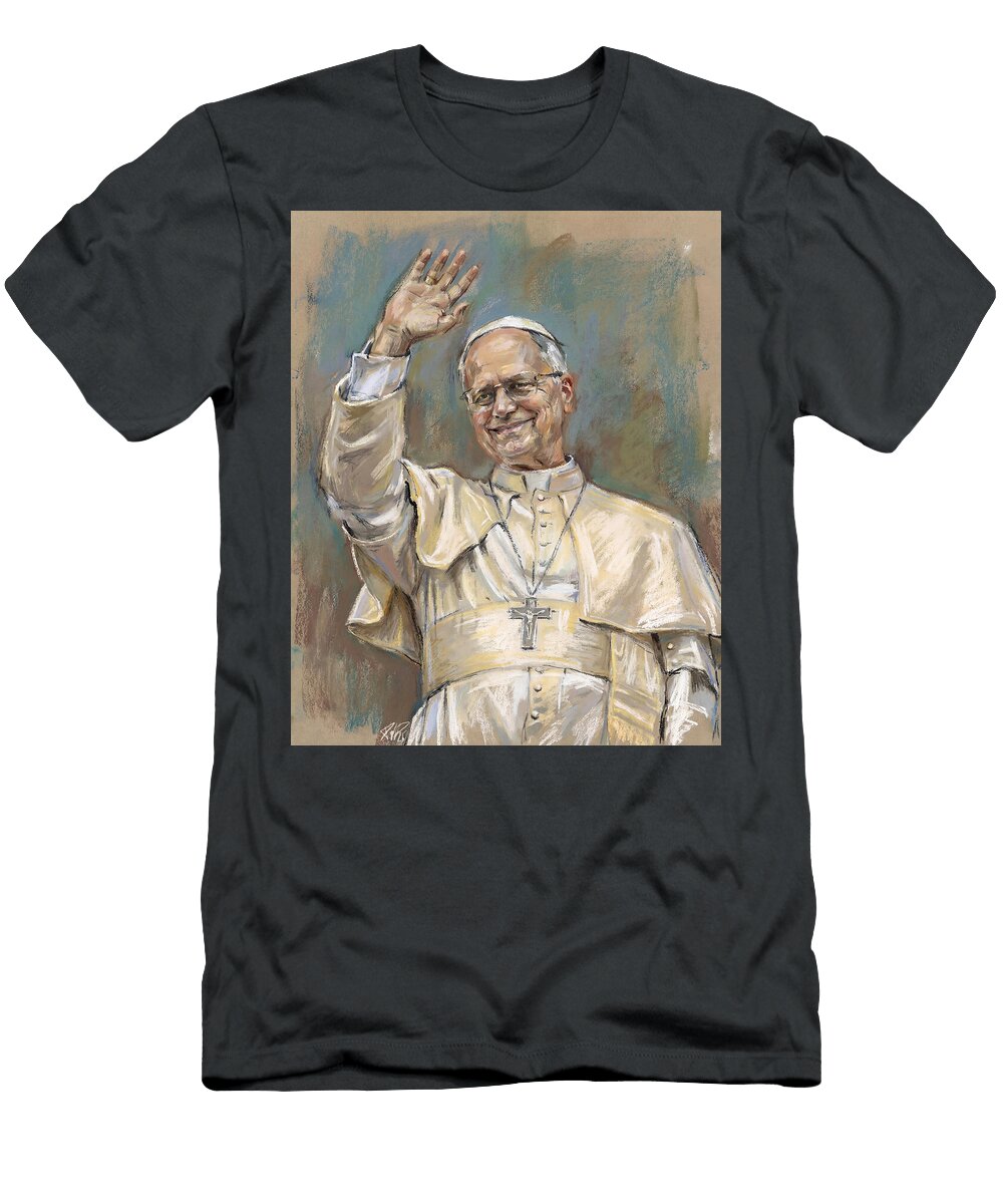Pope Francis a Wave of Blessing Julia the Pooh T-Shirt