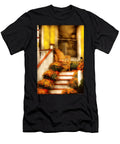 Porch in the Light of Autumn Mike Savad T-Shirt