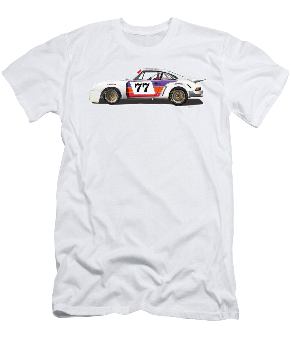 Porsche 1977 Rsr Illustration Alain Jamar T-Shirt