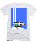 Porsche 911 930 Classic Poster Blue Background Thespeedart T-Shirt