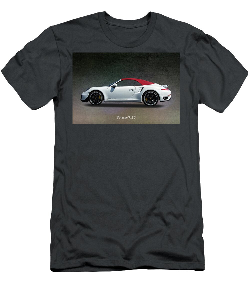 Porsche 911 Turbo S White Nick Gray T-Shirt