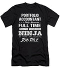 Portfolio Accountant Ninja Job Gift Item Shi Hu Kang T-Shirt