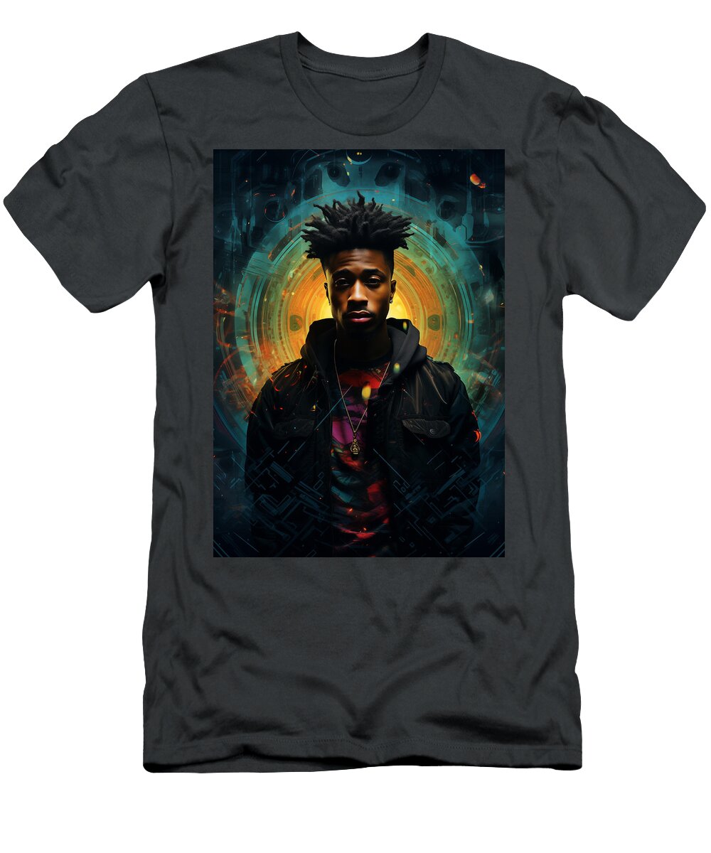 Portrait Metro Boomin 3 Louis Humphreys T-Shirt