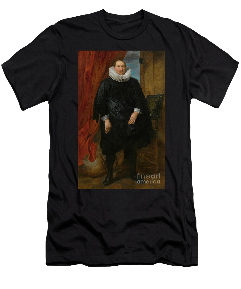 Portrait of a Man By Anthony Van Dyck Anthony Van Dyck T-Shirt