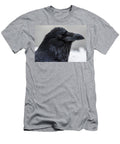 Portrait of a Raven in Snow David Kirby T-Shirt