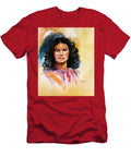 Portrait of a Woman with Curls Al Brown T-Shirt