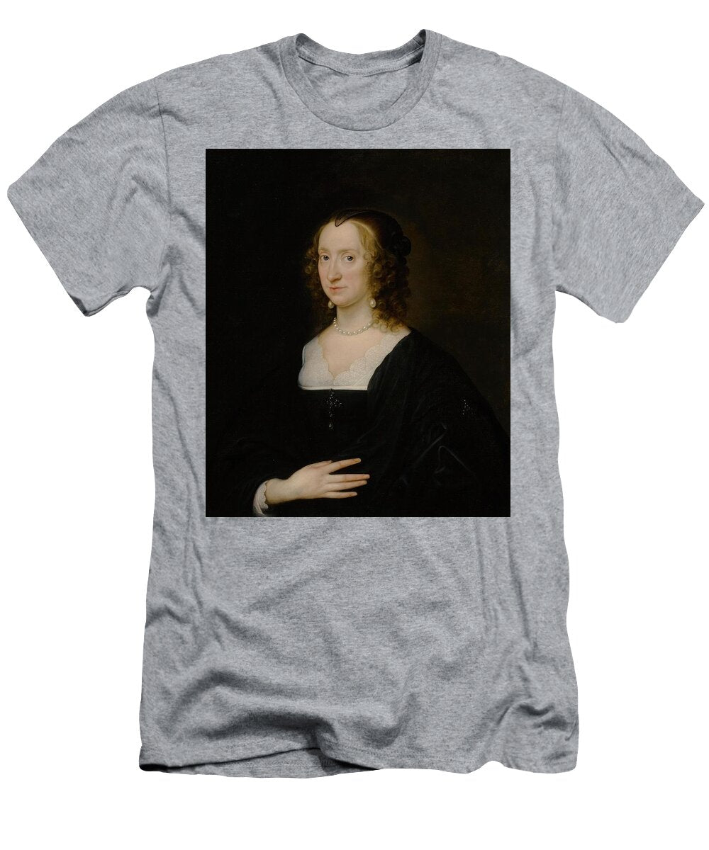 Portrait of an Elegant Woman Circle of Anthony Van Dyck Flemish T-Shirt
