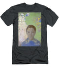 Portrait of Ari Redon C1898 Pastel on Pale Blue Wove Paper Faded to Grey Odilon Redon T-Shirt