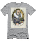 Portrait of Basil Besler 1561 1629 in 1612 From the Hortus Eystettensis Pub 1613 German School T-Shirt