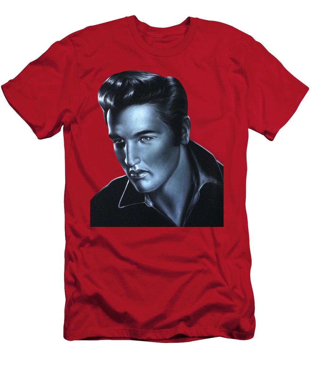 Portrait of Elvis Presley Oil on Velvet By E Felix of Velvetifycom Felix T-Shirt