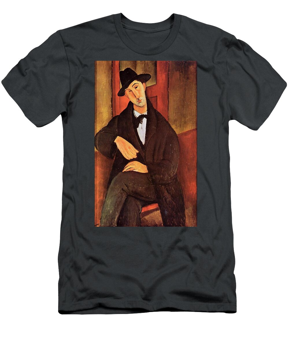 Portrait of Mario Varvogli 1919 20 Pc Painting Oil on Canvas Modigliani Amedeo T-Shirt