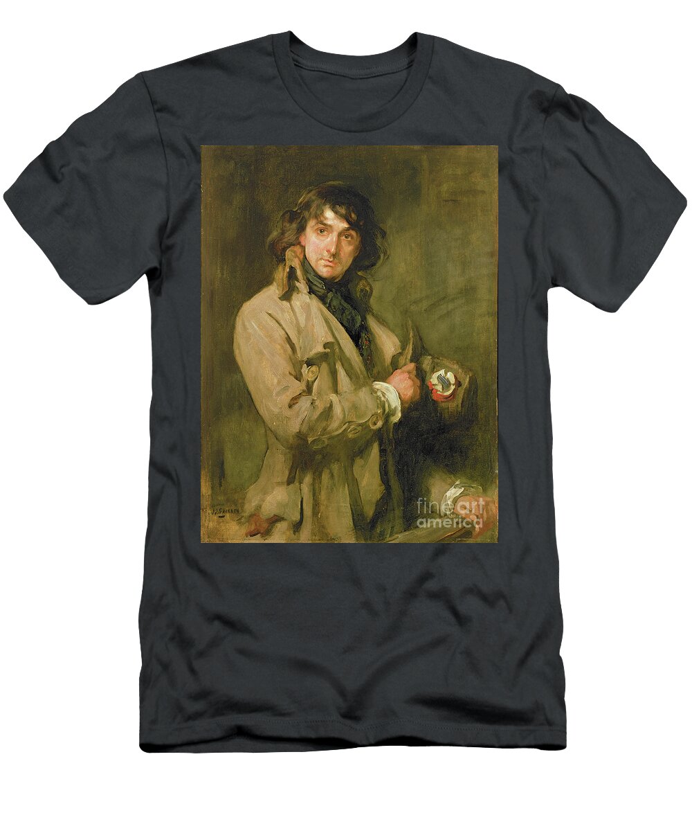 Portrait of Sir John Martin Harvey As Sydney Carton in the Only Waya Tale of Two Cities By Charles Dickens Charles Haslewood Shannon T-Shirt