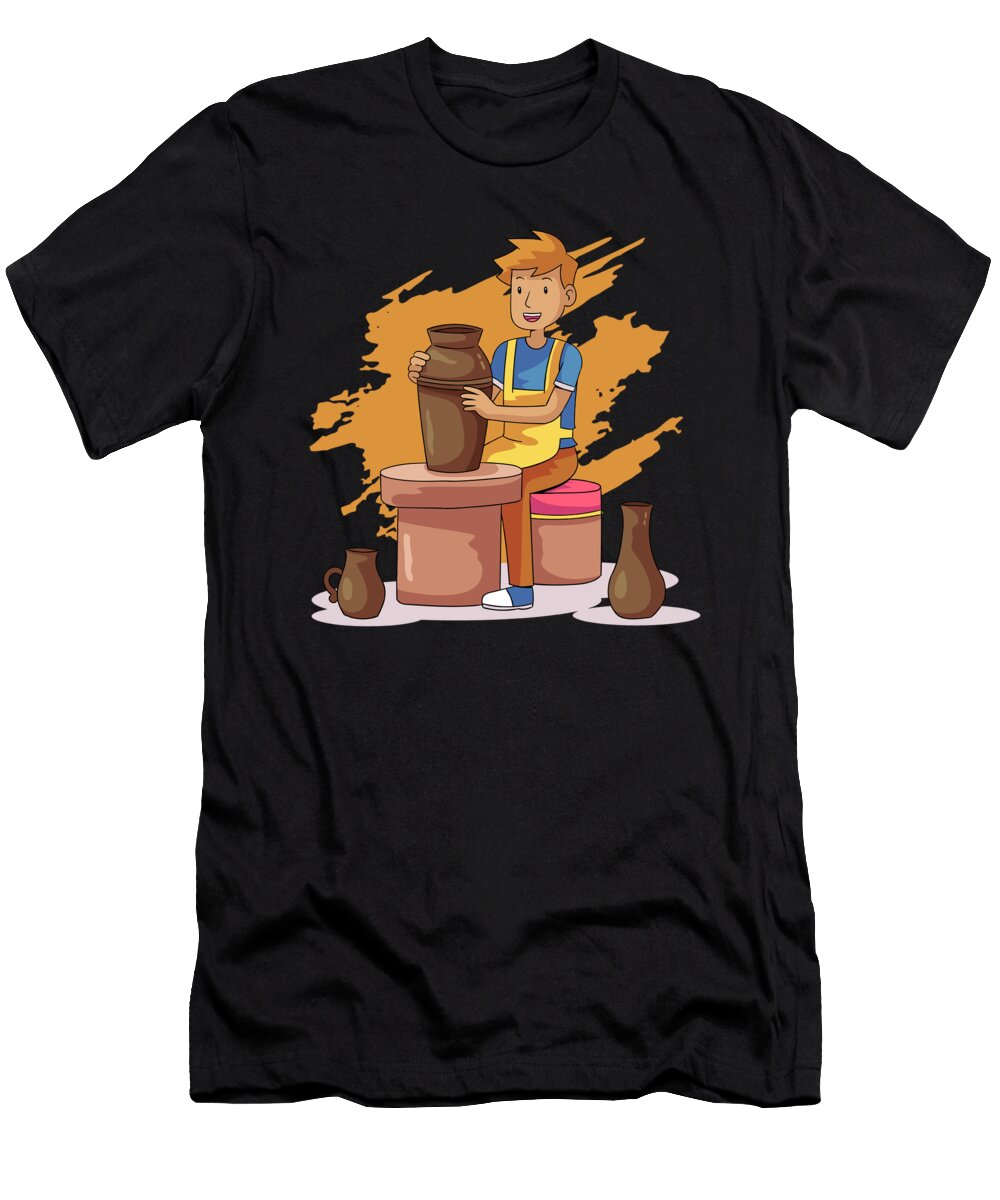 Pottery Man Ceramics Job Hobby Artist Art Gift Thomas Larch T-Shirt
