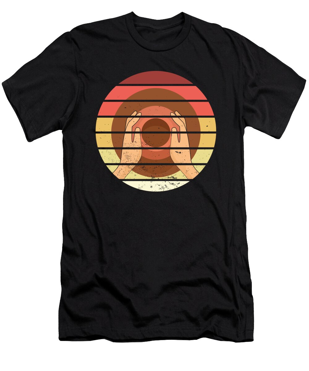 Pottery Wheel Retro Ceramics Sculpture Artist Gift Thomas Larch T-Shirt