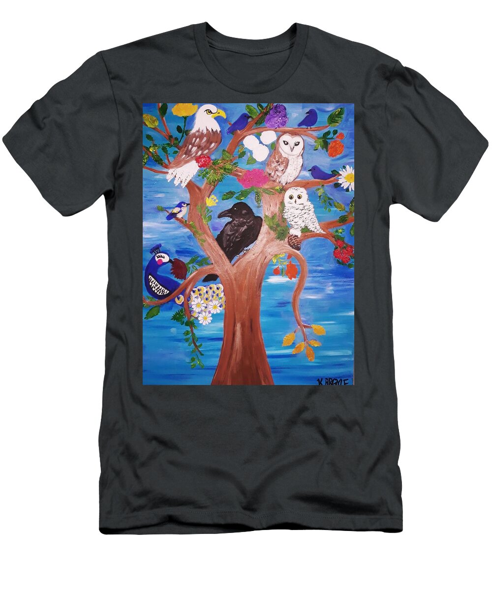 Power Animal Tree Kristi Argyle T-Shirt