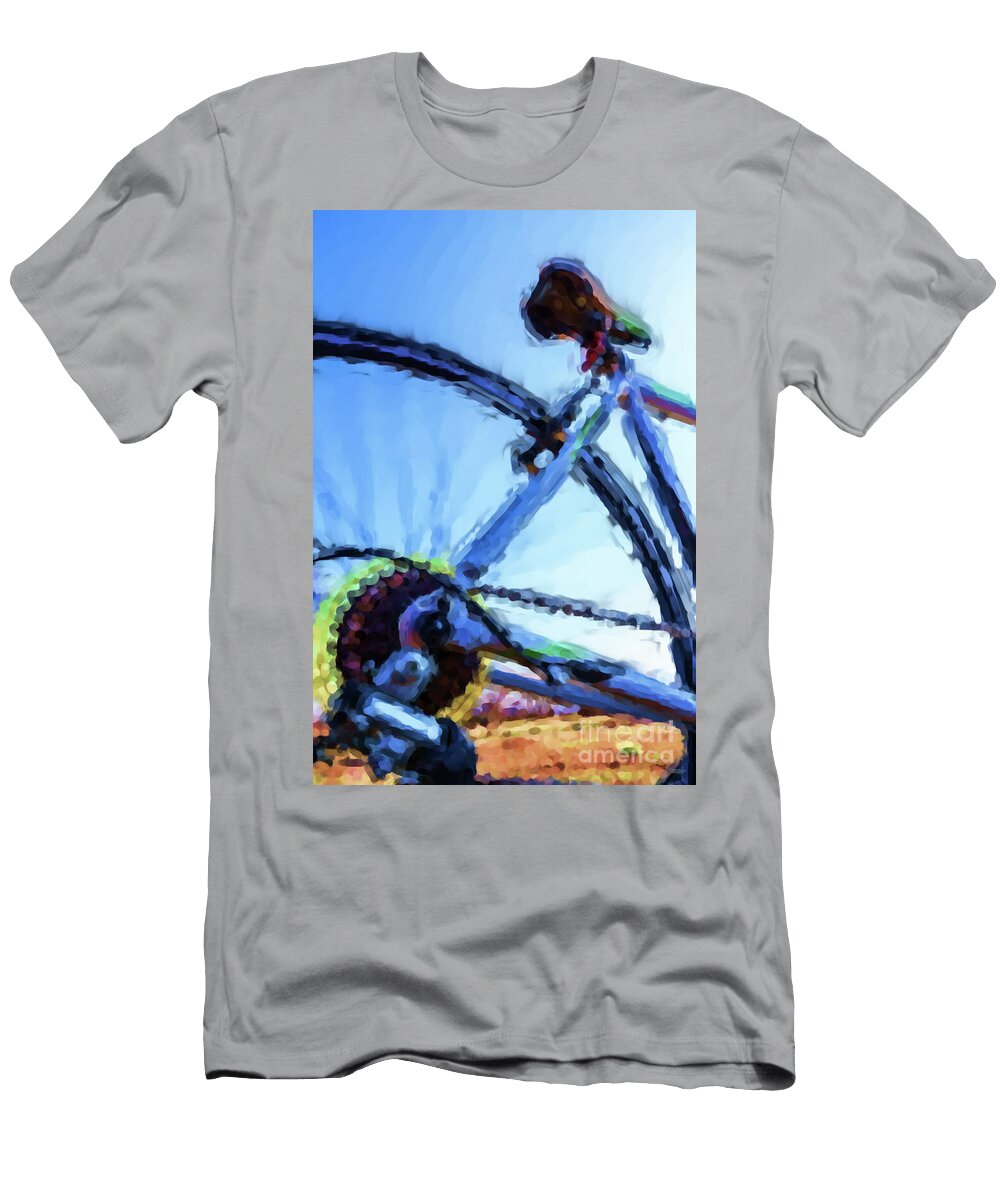 Power Behind the Ride Painterly Jennifer White T-Shirt
