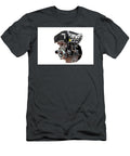 Powerful Car Engine Isolated on White Background Goce Risteski T-Shirt