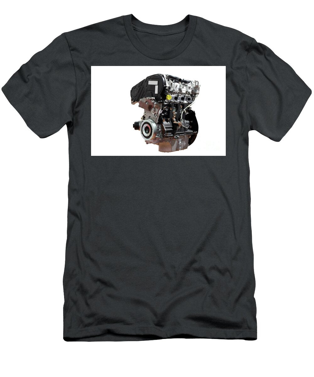 Powerful Car Engine Isolated on White Background Goce Risteski T-Shirt