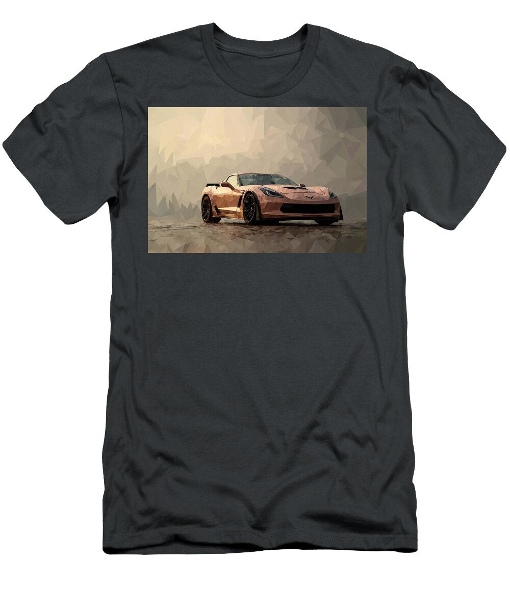 Powerful Chevrolet Corvette Z06 Outline Trackfocused Performance Nathanael Ruiz T-Shirt