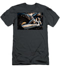 Powerful Engine Motorcycle Details Chrome Finish Indian Chief Bobber with Custom Exhaust Chrome Glin Grover Mcclure T-Shirt