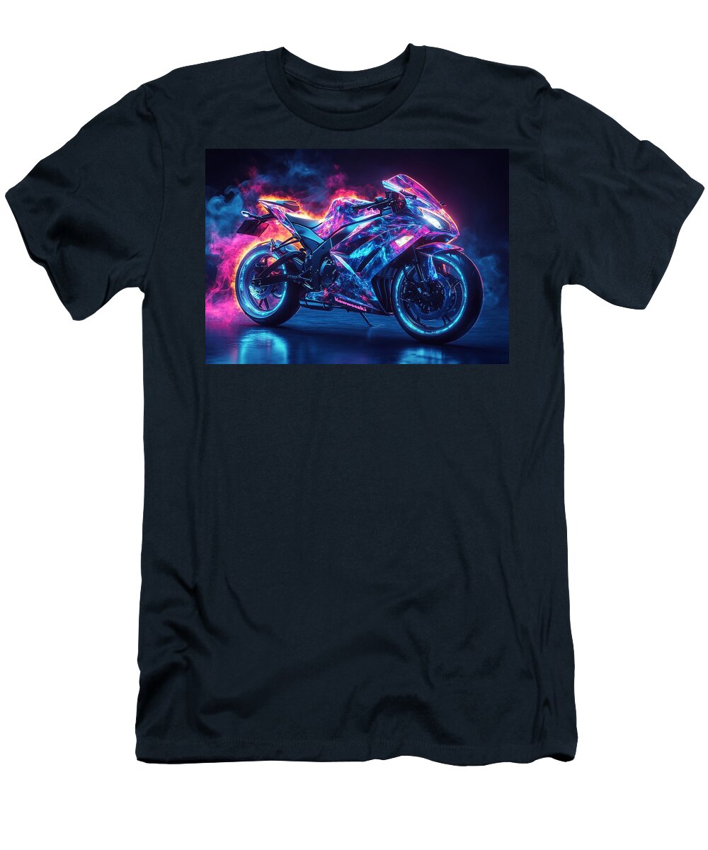 Powerful Kawasaki 2020 Sonic Green Ninja 400 Motorcycles Bike Japan Eldre Delvie T-Shirt