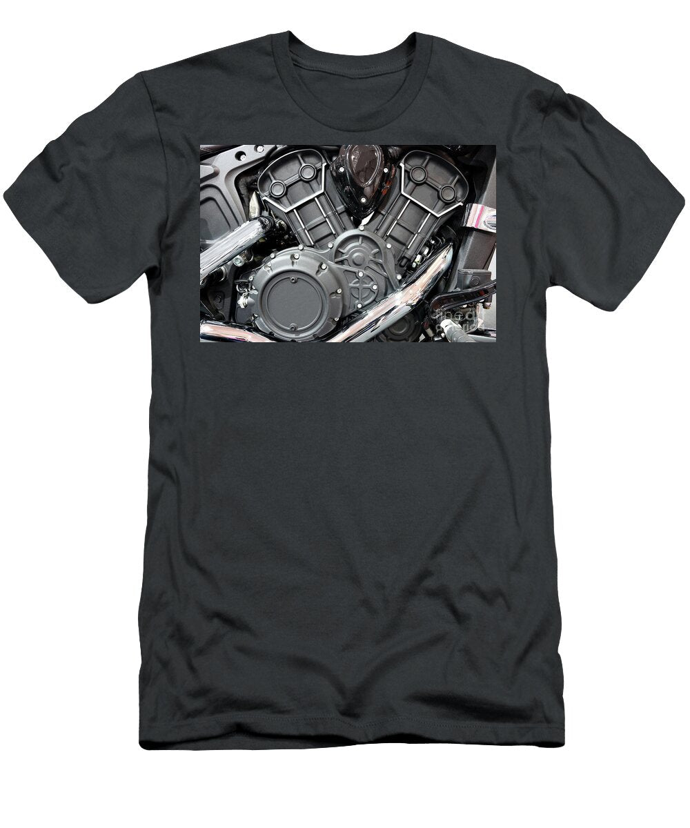 Powerful Motorcycle Engine Detail Goce Risteski T-Shirt