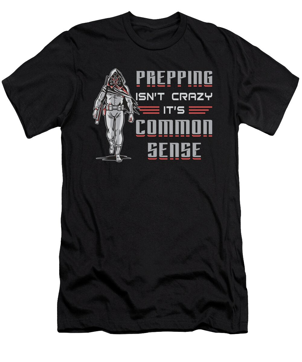 Prepper Apocalypse Doomsday Survival Gas Mask Gift Tshirtconcepts Marvin Poppe T-Shirt