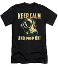 Prepper Apocalypse Survival Keep Calm Mask Gift Tshirtconcepts Marvin Poppe T-Shirt
