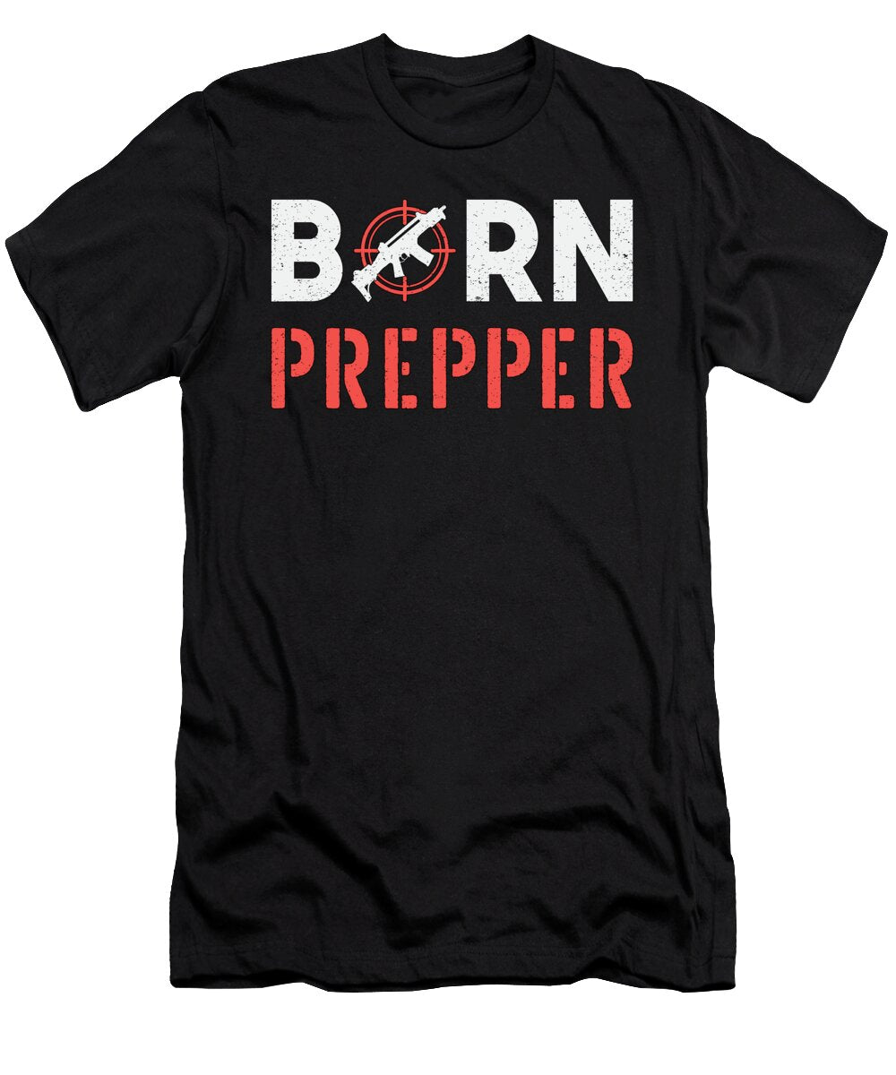 Prepper Doomsday Apocalypse Survival Gas Mask Gift Tshirtconcepts Marvin Poppe T-Shirt