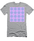 Preppy Purple Argyle Print Paige T-Shirt