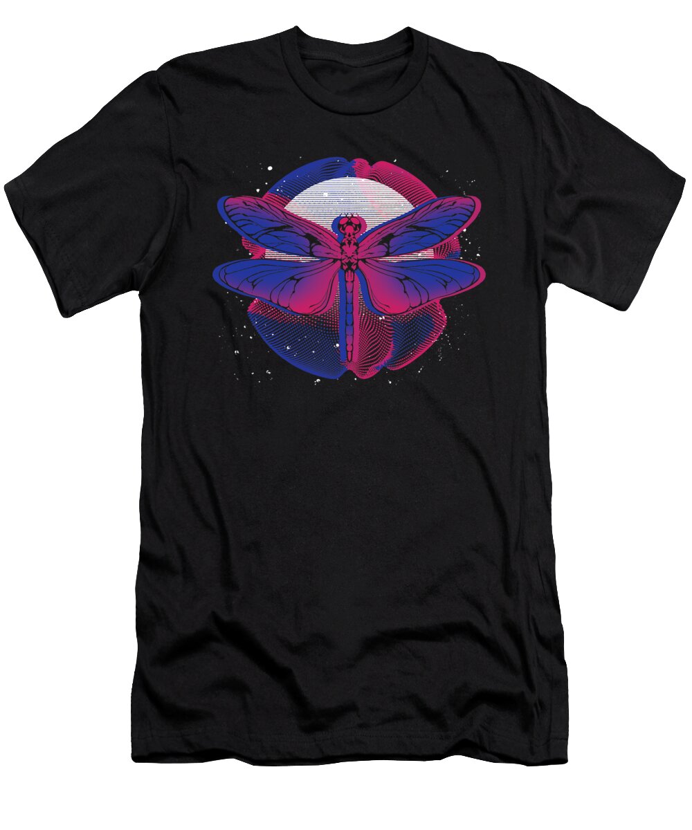 Pretty Insect Animal Syntwave 80s Art Dragonfly Vaporwave Dhbubble T-Shirt