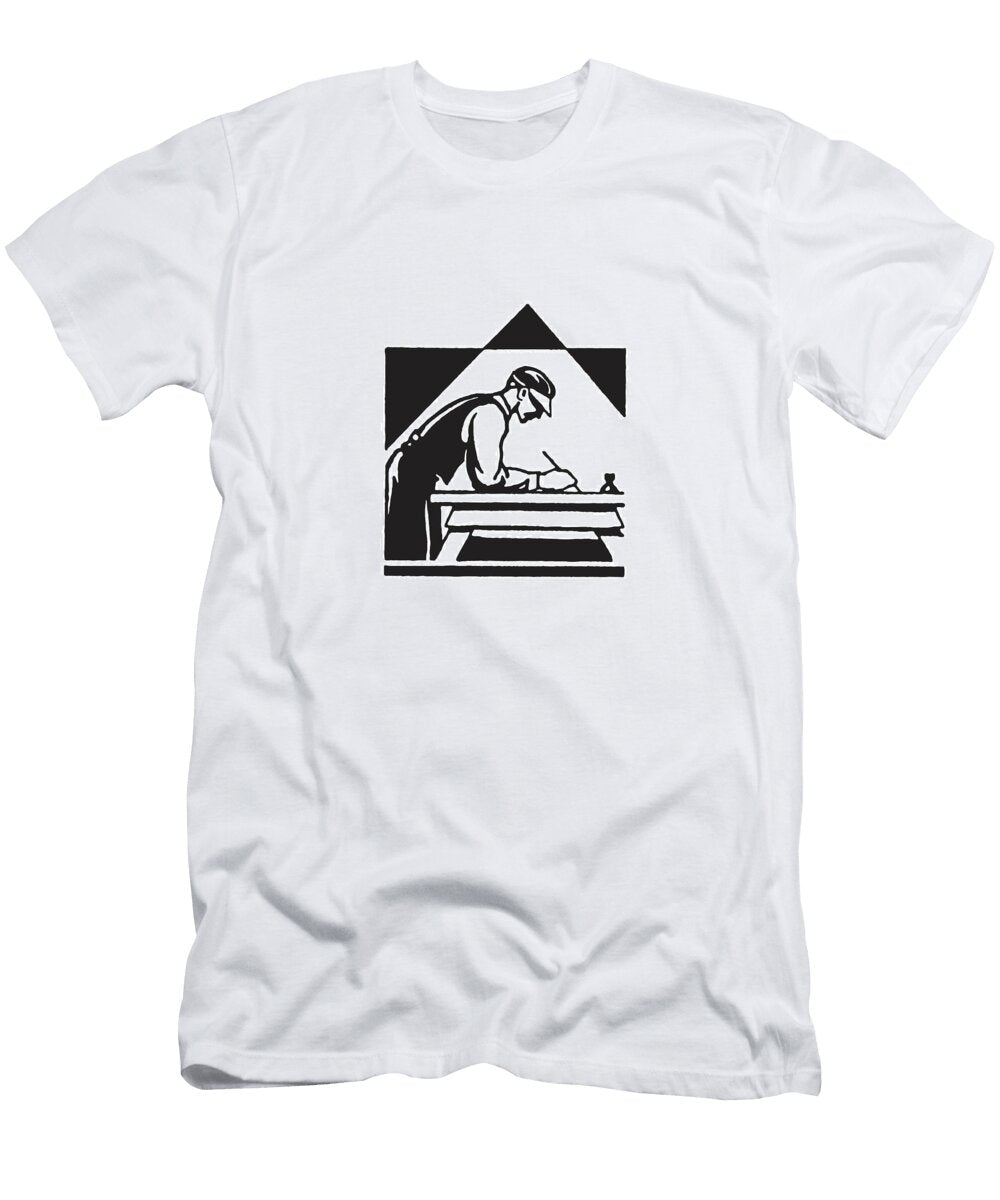 Printer At Desk Csa Images T-Shirt