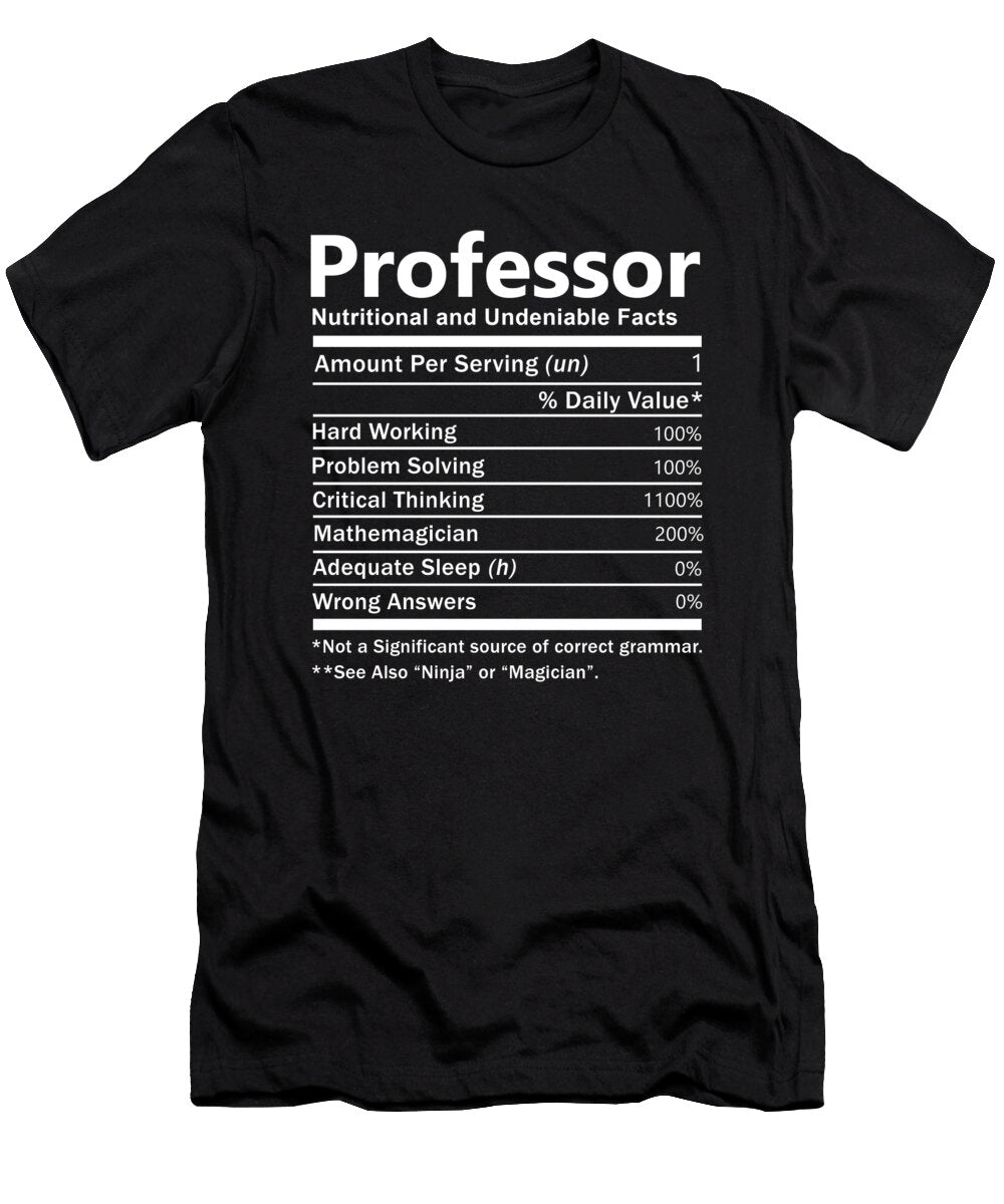 Professor Nutrition Factors Gift Item Shi Hu Kang T-Shirt
