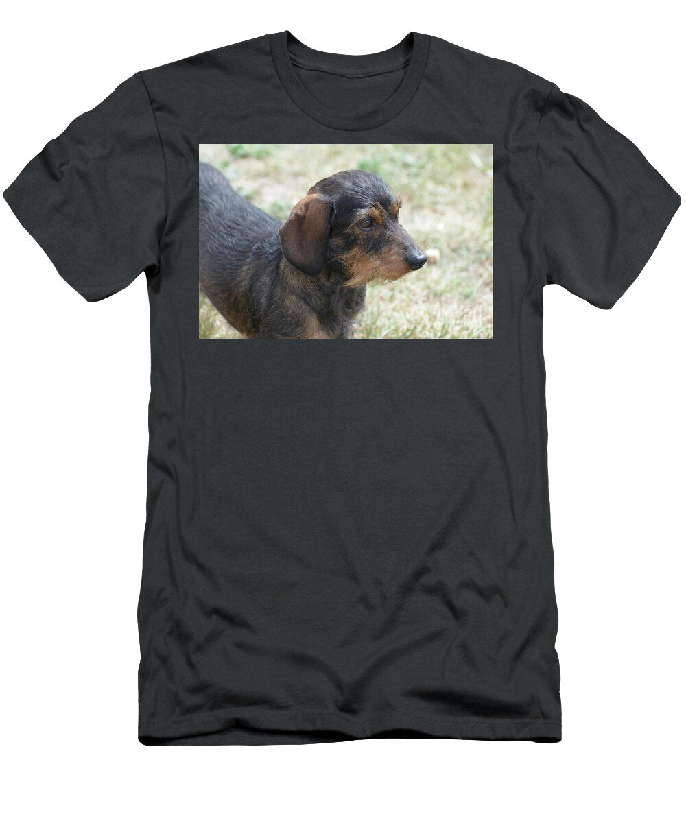 Profile of a Wire Hair Dachshund Dejavu Designs T-Shirt