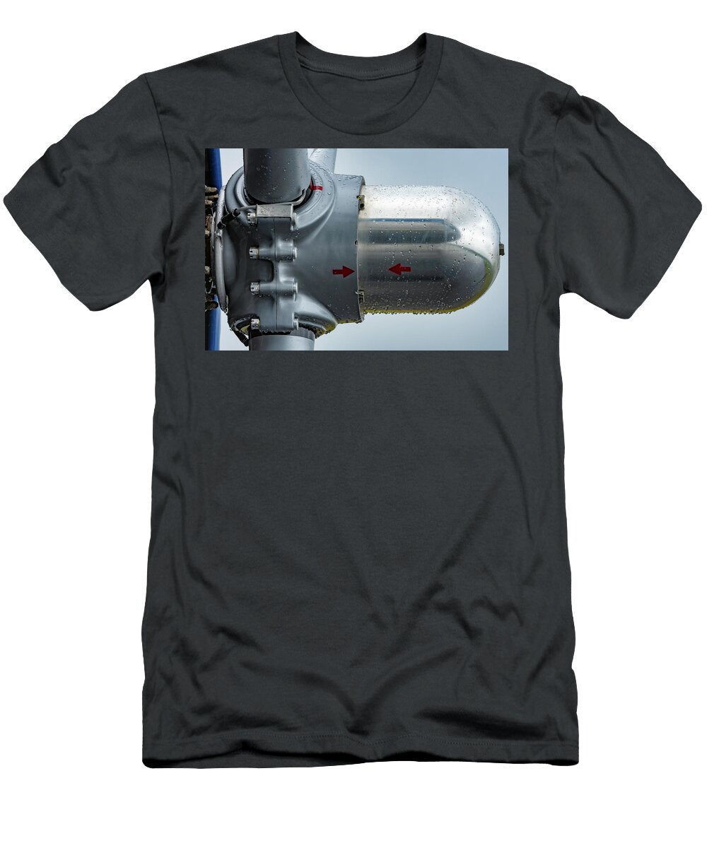 Propeller Hub and Rain Drops Chris Buff T-Shirt