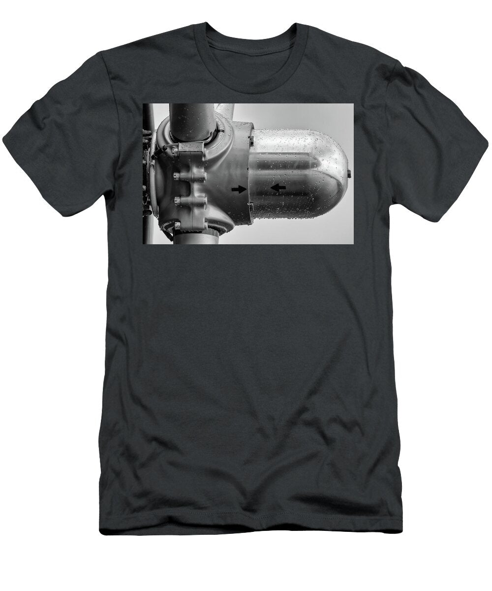 Propeller Hub in Black and White Chris Buff T-Shirt