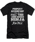 Property Accountant Ninja Job Gift Item Shi Hu Kang T-Shirt