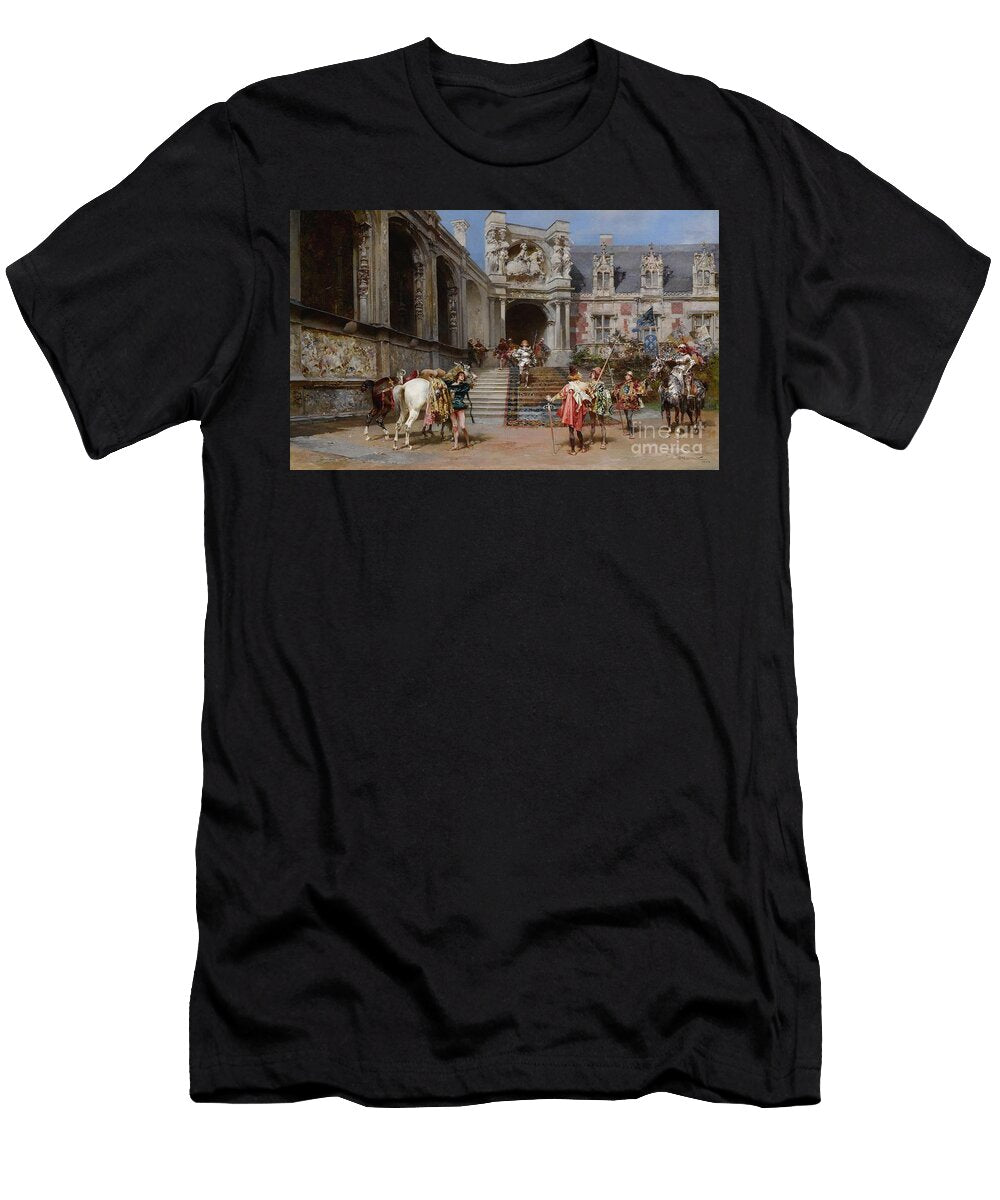 Property From a Private Canadian Estate Ludovico Marchetti Italian 1853 1909 the Knight of the Lily Artistic Rifki T-Shirt