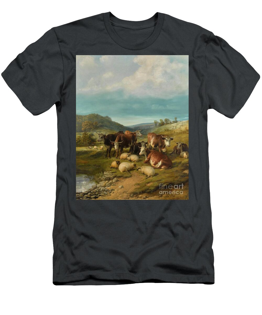 Property From a Private Collection Germany Thomas Sidney Cooper R a British 1803 1902 Artistic Rifki T-Shirt