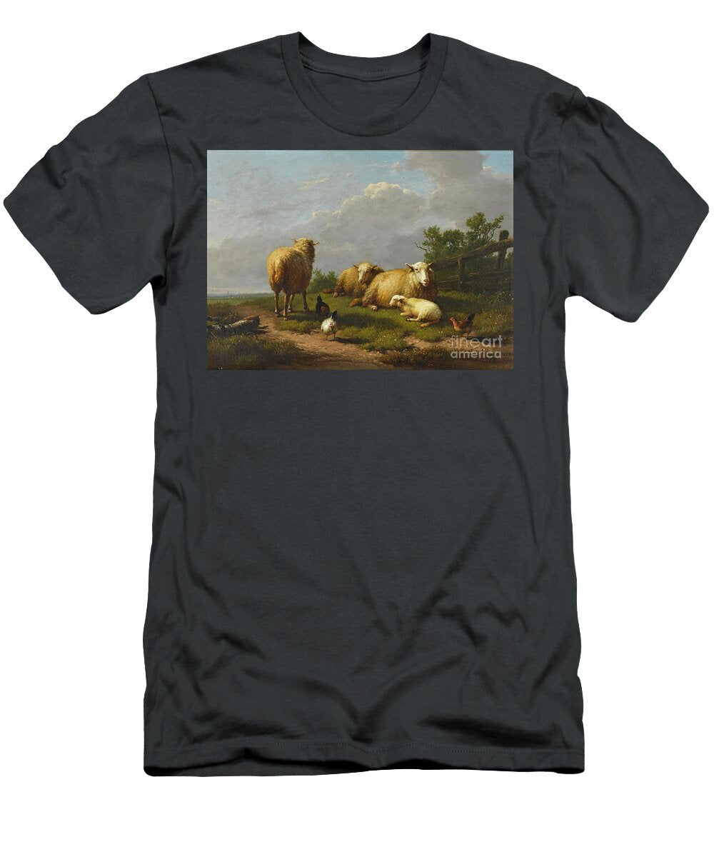 Property From a Private Collection Ireland Eugene Verboeckhoven Belgian 1799 1881 Artistic Rifki T-Shirt