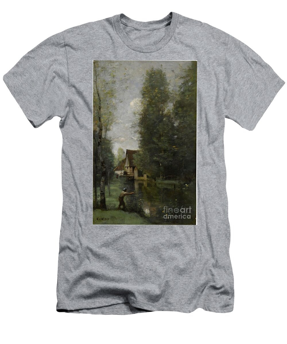 Property From a Private Collection Japan Jean Baptiste Camille Corot French 1796 1875 Cours D Eau Au Artistic Rifki T-Shirt