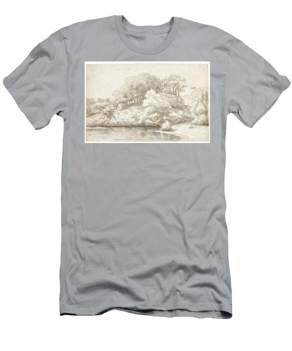 Property From the Estate of Alvin B Glaser Jacob Esselens 1626 1687 Wooded River Landscape Artistic Rifki T-Shirt