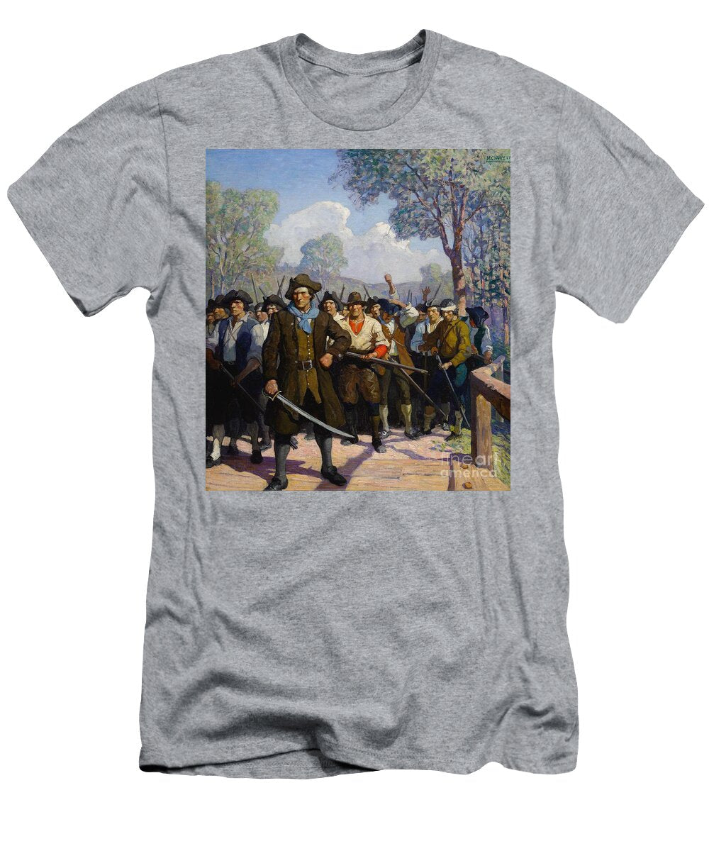 Property From the Estate of S Hallock Du Pont Jr N C Wyeth 1882 1945 Independence Day At Concord Bri Artistic Rifki T-Shirt