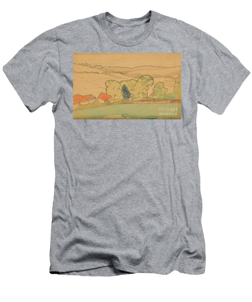 Property of a Distinguished London Collector Eric Gill 1882 1940 Landscape Near Slindon Artistic Rifki T-Shirt
