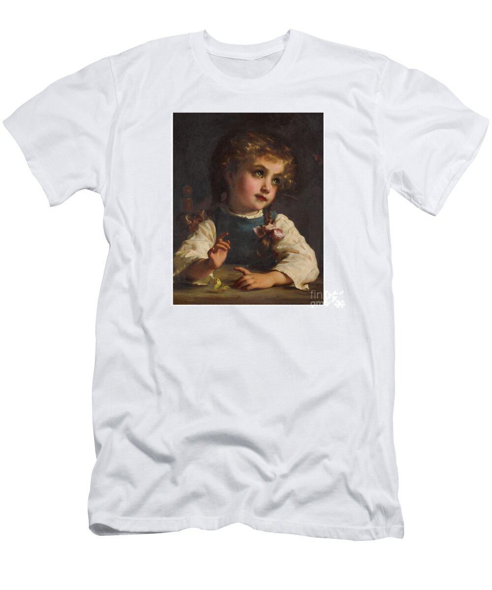 Property of a Gentleman Etienne Adolphe Piot French 1850 1910 Playing with Butterflies Artistic Rifki T-Shirt