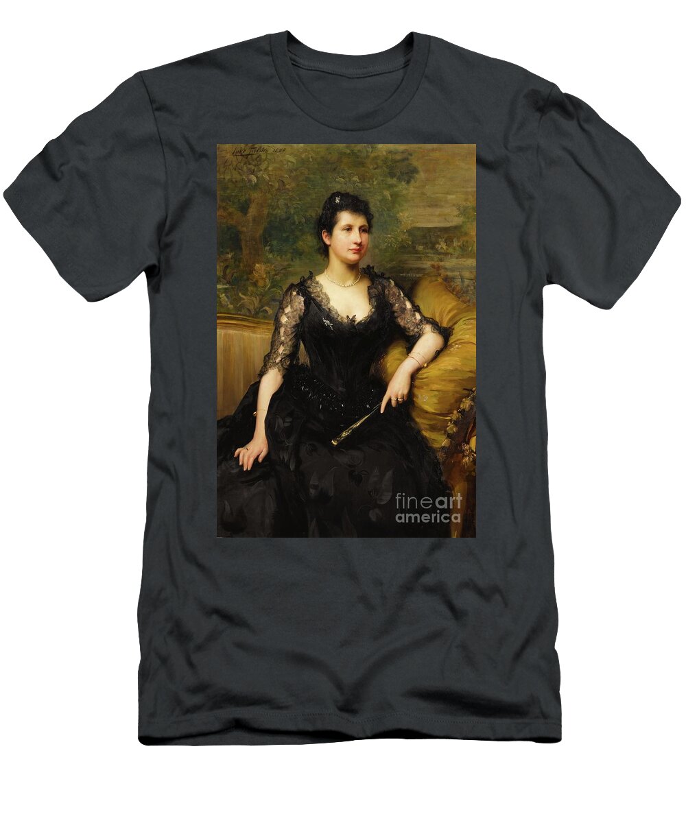 Property of a Private Collector New York Sir Samuel Luke Fildes R a British 1843 1927 Mrs Robert Bo Artistic Rifki T-Shirt