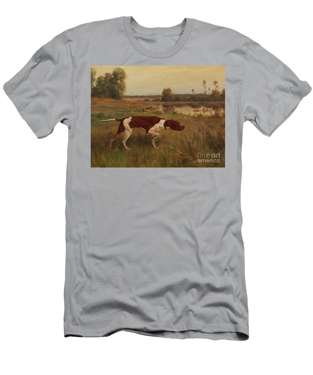 Property of a Private Collector Percival Leonard Rosseau 1859 1937 Pointer in a Landscape Artistic Rifki T-Shirt