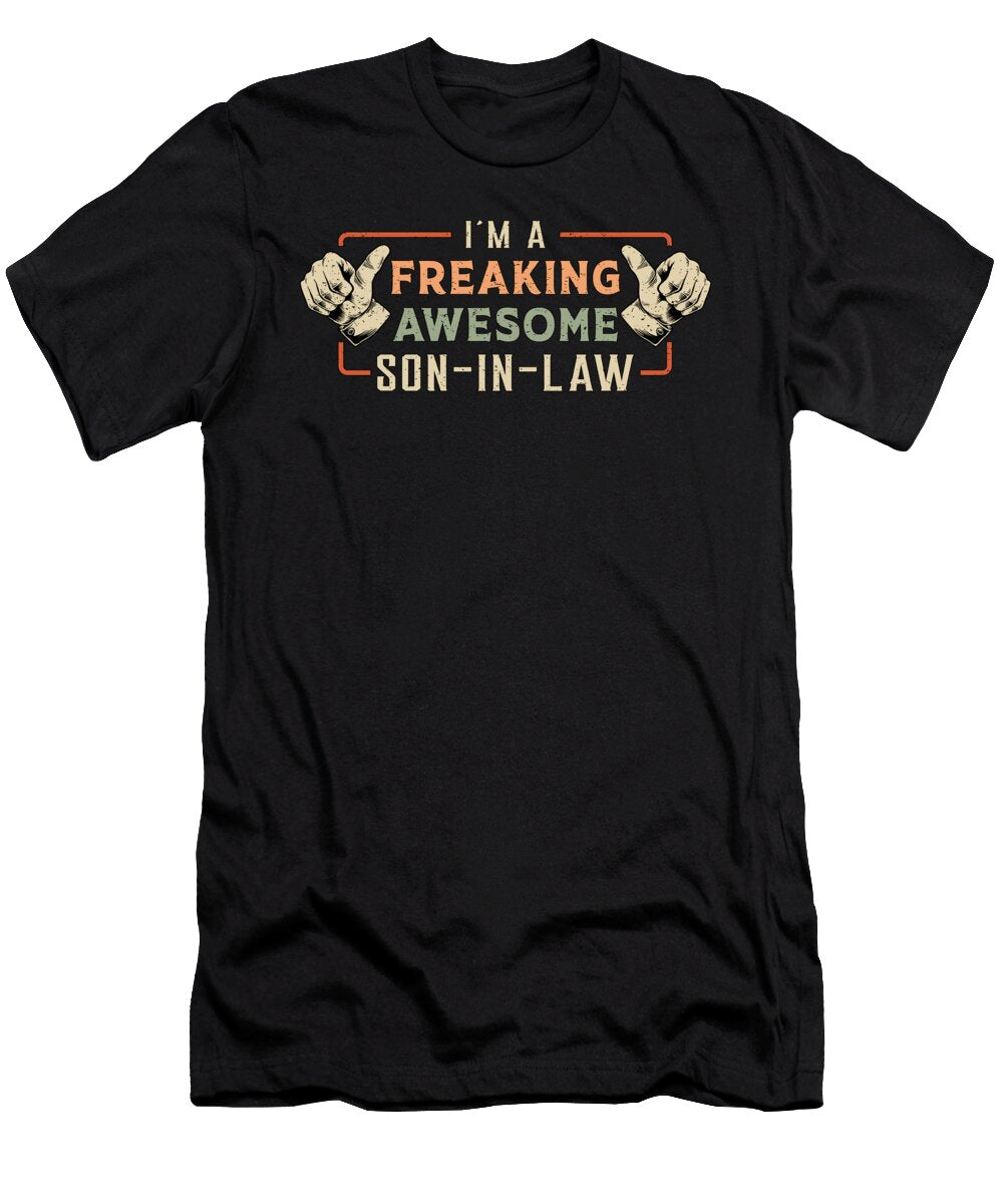 Proud Best Son in Law Son Freaking Gift Idea Tshirtconcepts Marvin Poppe T-Shirt